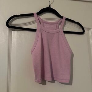American Eagle Light Pink/Purple Halter Top